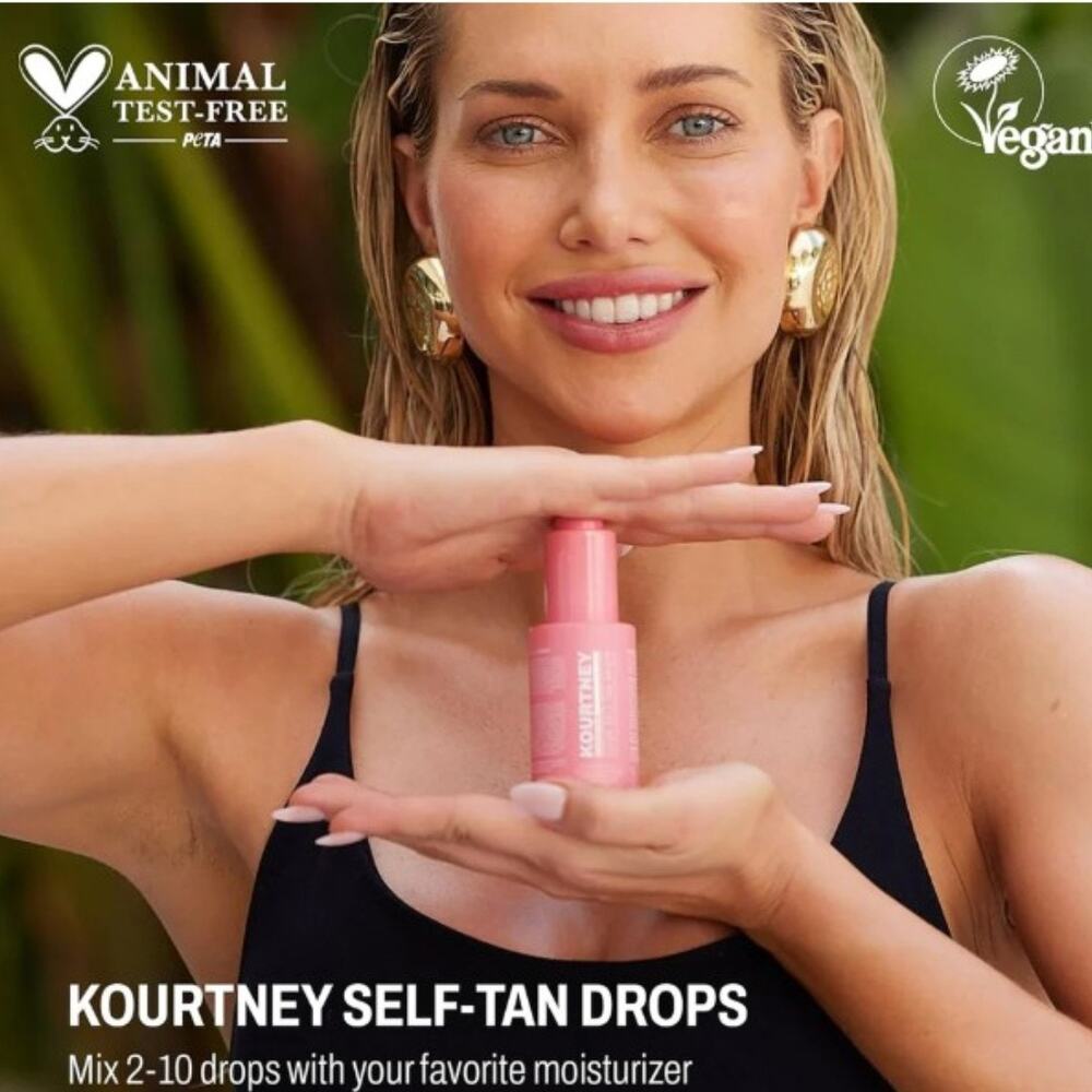 KOURTNEY Clear Self-Tan Drops NEW - Picture 2 of 4